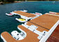 4x2x0.2m Teak Sunbathing Inflatable Floating Island Dock