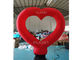 Wedding Decor Red Inflatable Advertising Balloon With Light