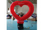 Wedding Decor Red Inflatable Advertising Balloon With Light