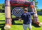 Interactive Inflatable Battle Axe Game / Inflatable Flying Axe Throwing Challenge Carnival Game