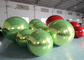 Red Green Custom Size Double Layer PVC Inflatable Mirror Ball Hanging Sphere Disco Balls Balloon For Advertising Events
