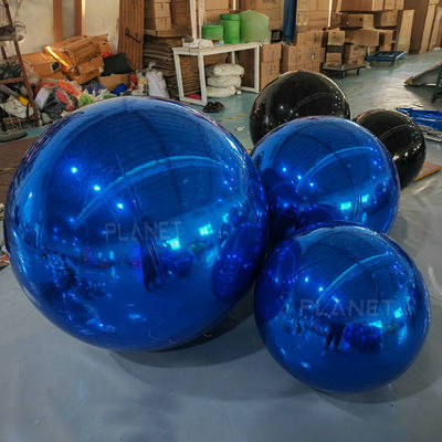 Double Layer Reflective PVC Hanging Resuable Blue Inflatable Mirror ...