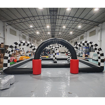 Fun Racer Outside Outdoor Sports Game Bumper Car Go Kart Inflatable Race Track