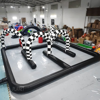 Fun Racer Outside Outdoor Sports Game Bumper Car Go Kart Inflatable Race Track