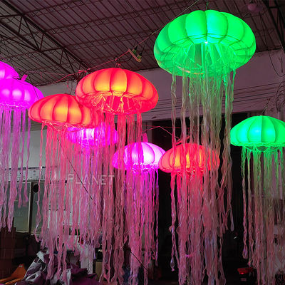 Custom Colorful Changing Led Hanging Inflatable Jellyfish Balloon ...