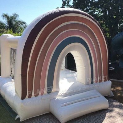 Rent Inflatable Rainbow PVC tarpaulin outdoor party rental Inflatable Rainbow bouncer with ...